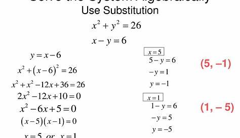 solving linear quadratic systems quiz