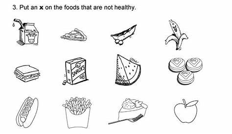 healthy eating worksheet fourth grade