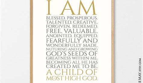 who i am in christ printable