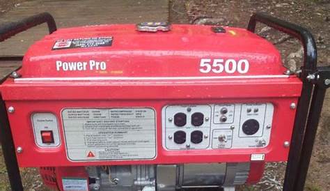 Power pro 5500 watt generator for Sale in Greer, SC - OfferUp