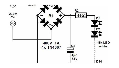 led light circuit diagram