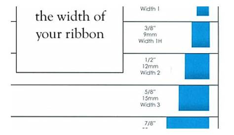 Ribbon Width Guide - RibbonShop.com | Crafts & Supplies | Pinterest