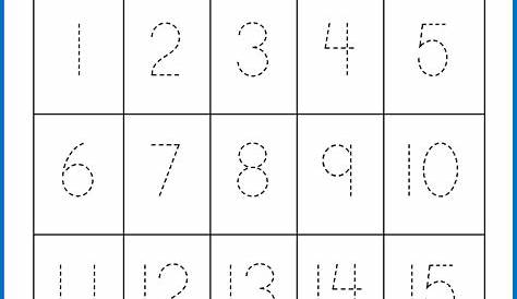 Trace Numbers 1-20, Write and Fill In the Numbers, too! | Tracing