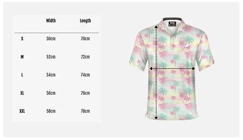 Golf Polo Size Chart – Swing Apparel