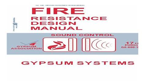 The Gypsum Association FIRE RESISTANCE DESIGN MANUALisbcc32/CM211