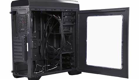 Rosewill Gaming Computer PC Case, ATX Mid Tower, 3 Fans Pre-Installed