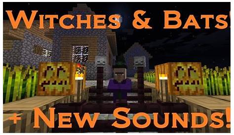 Minecraft + Mojang News: Witches, Bats & Sound Effects! - YouTube