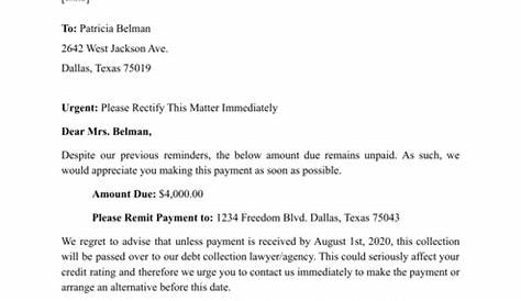 sample response letter to summons for debt