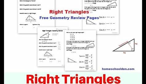 Geometry Worksheet Special Right Triangles 45-45-90 Answers - worksheeta
