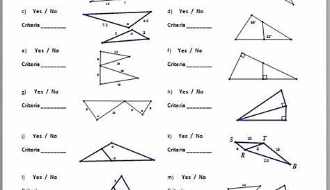 Geometry Worksheets With Answers - Worksheets Master