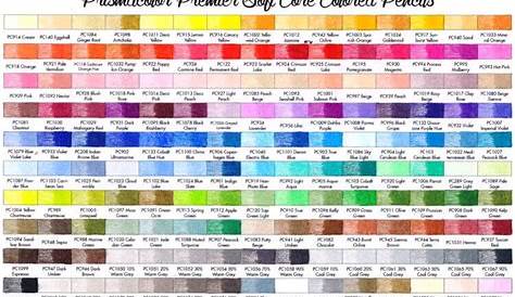 Prismacolor Color Chart 72