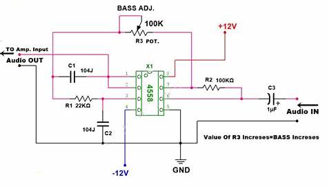 4558 ic preamp circuit diagram