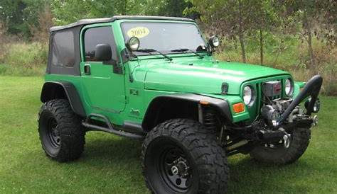 2004 Jeep Wrangler X 4x4 in Electric Lime Green Pearl photo #23