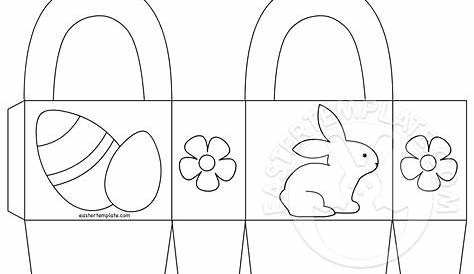Easter Basket Printable coloring page - Easter Template