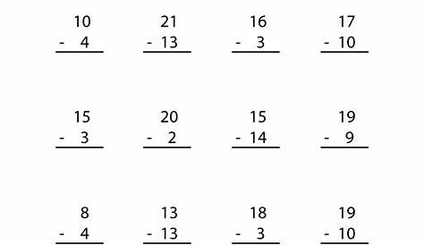 Second Grade Subtraction Worksheet
