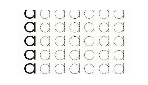 Printable Small Letter Dot To Dots A Coloring Worksheets, Free Online