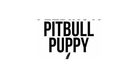 Growth Chart For Pitbull Puppies