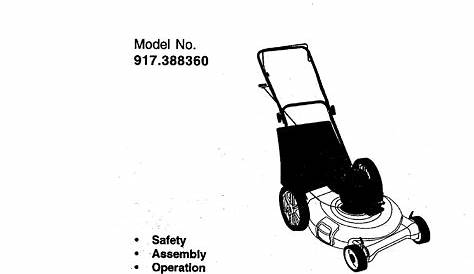 craftsman rotary lawn mower manual