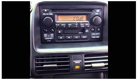 radio code 2006 honda crv