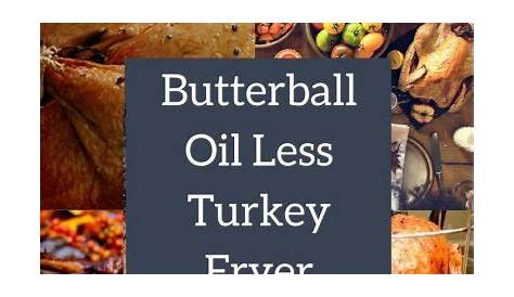butterball oil less turkey fryer manual
