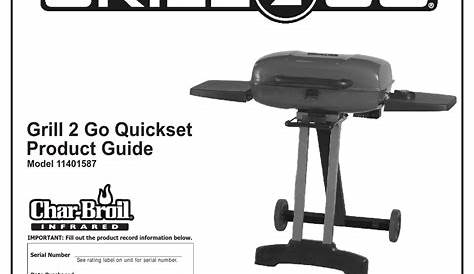 CHAR-BROIL GRILL 2 GO 11401587 PRODUCT MANUAL Pdf Download | ManualsLib