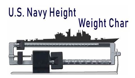 height and weight chart for navy