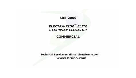 bruno sre 3000 installation manual pdf