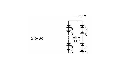 220v led light circuit diagram