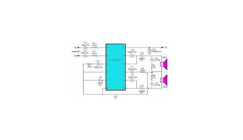 LA4440 Stereo Power Amplifier - Electronic Circuit