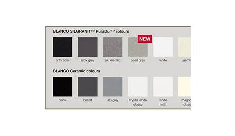 blanco sink color chart