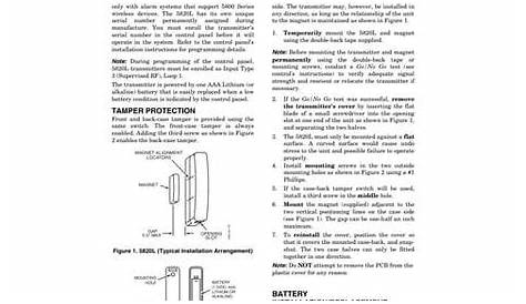 Honeywell 5815-install-guide | PDF