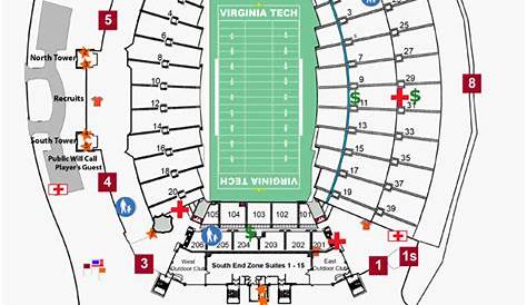 virginia tech football stadium seating chart
