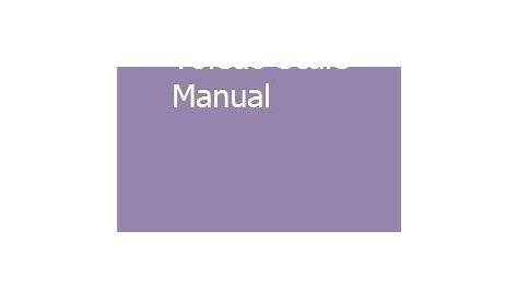 Mettler Toledo Scale Manual | Owners manuals, Repair guide, Manual