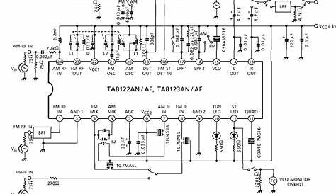 Schematic Diagram TA8122 AM-FM radio receiver circuit under Repository