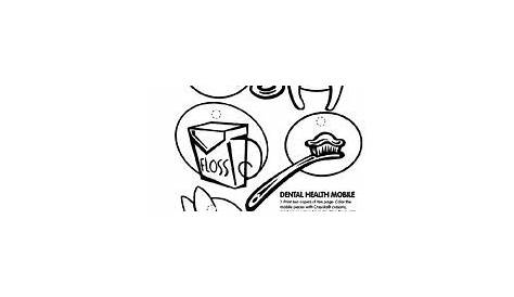 Children's Dental Coloring Pages Printable