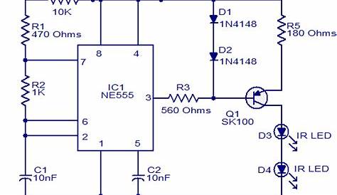 tv remote circuit diagram pdf