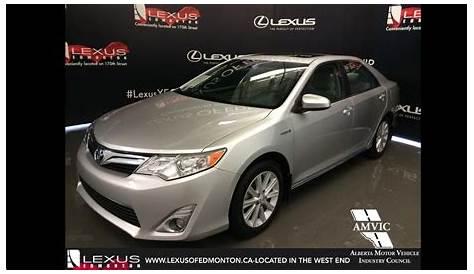 Used 2012 Silver Toyota Camry Hybrid XLE Walkaround Review | Wetaskiwin