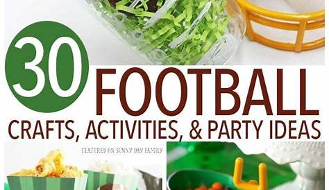 Touchdown! 30 Football Crafts, Activities, & Party Ideas for Kids