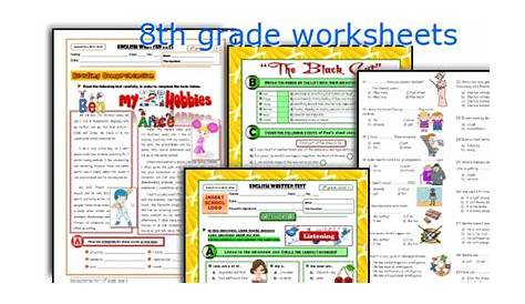8th grade worksheets