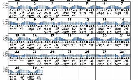 Louisiana Tide Chart, Tidal Ranges, Predictions - Louisiana Sportsman