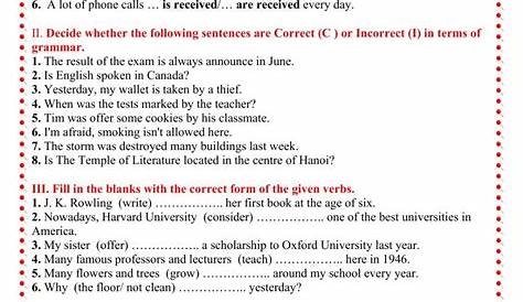 English Grammar Worksheets For Grade 7 Online - Sandra Roger's Reading