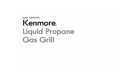 Kenmore Gas Grill 122.1613411 User manual | Manualzz