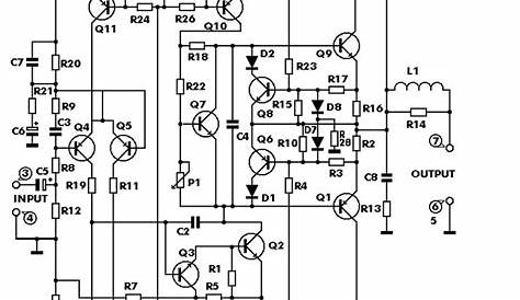 4000w audio amplifier circuit diagram
