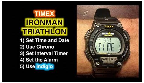 timex ironman manual set time