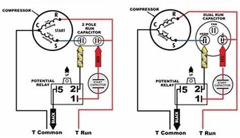 Air Conditioner Compressor Capacitor Wiring Diagram - Pin On Century