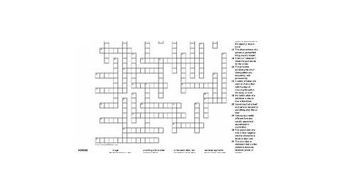 literary crossword puzzle answer key
