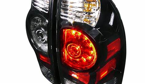 Toyota Tacoma 2005-2012 Black LED Tail Lights by Spec-D - LT-TAC09JMLED-DP