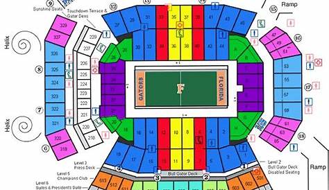florida gator stadium seating chart