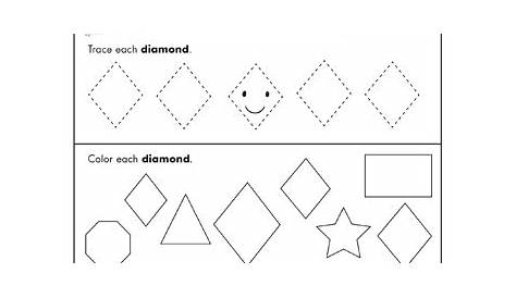 Printable Diamond Shape Worksheet For Preschool - bmp-place