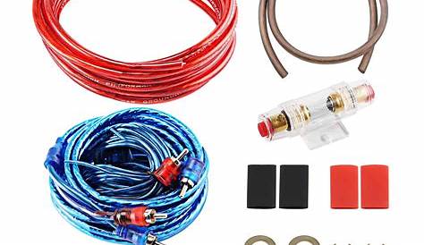 Buy Holdfiturn Amplifier Installation Kit 1500W Car Amp Audio Amplifier Cable Wiring Kit Car